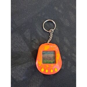 1997 Bandai Tamagotchi P1 Gen 1 Orange & Green Digital Virtual Pet Toy Works!
